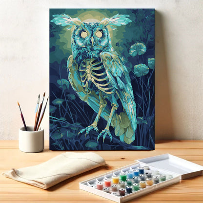 The Bone Owl | Paint by Numbers Kit