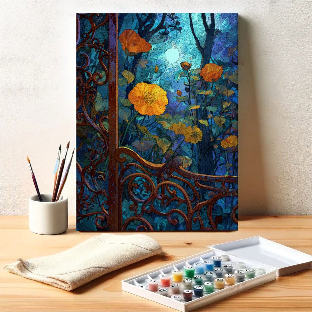 The Shadow Garden Bloom | Paint by Numbers Kit