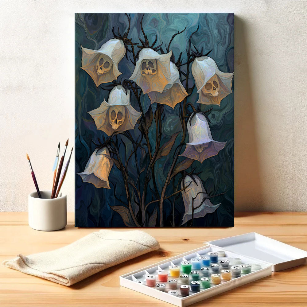 Ghoulish Bellflowers | Paint by Numbers Kit