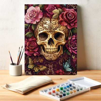 Floral Skull | Paint by Numbers Kit