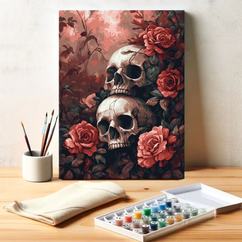 Crimson Rose Garden | Paint by Numbers Kit
