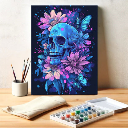Spring Butterflies Skulls | Paint by Numbers Kit