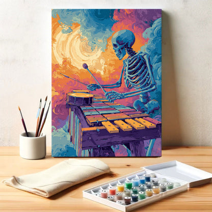 Xylo-Skull Serenade | Paint by Numbers Kit