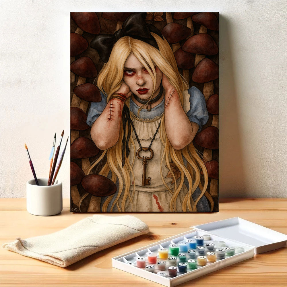 Horror Alice in Wonderland| Paint by Numbers Kit