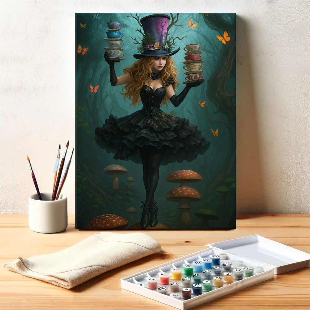 Tea Party in Halloween | Paint by Numbers Kit