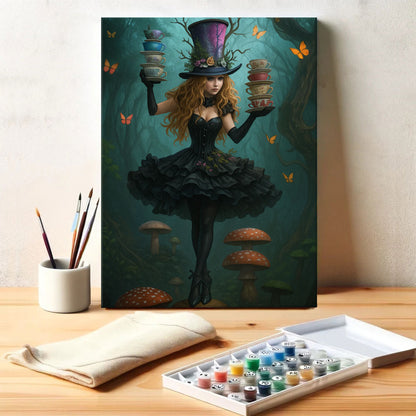 Tea Party in Halloween | Paint by Numbers Kit