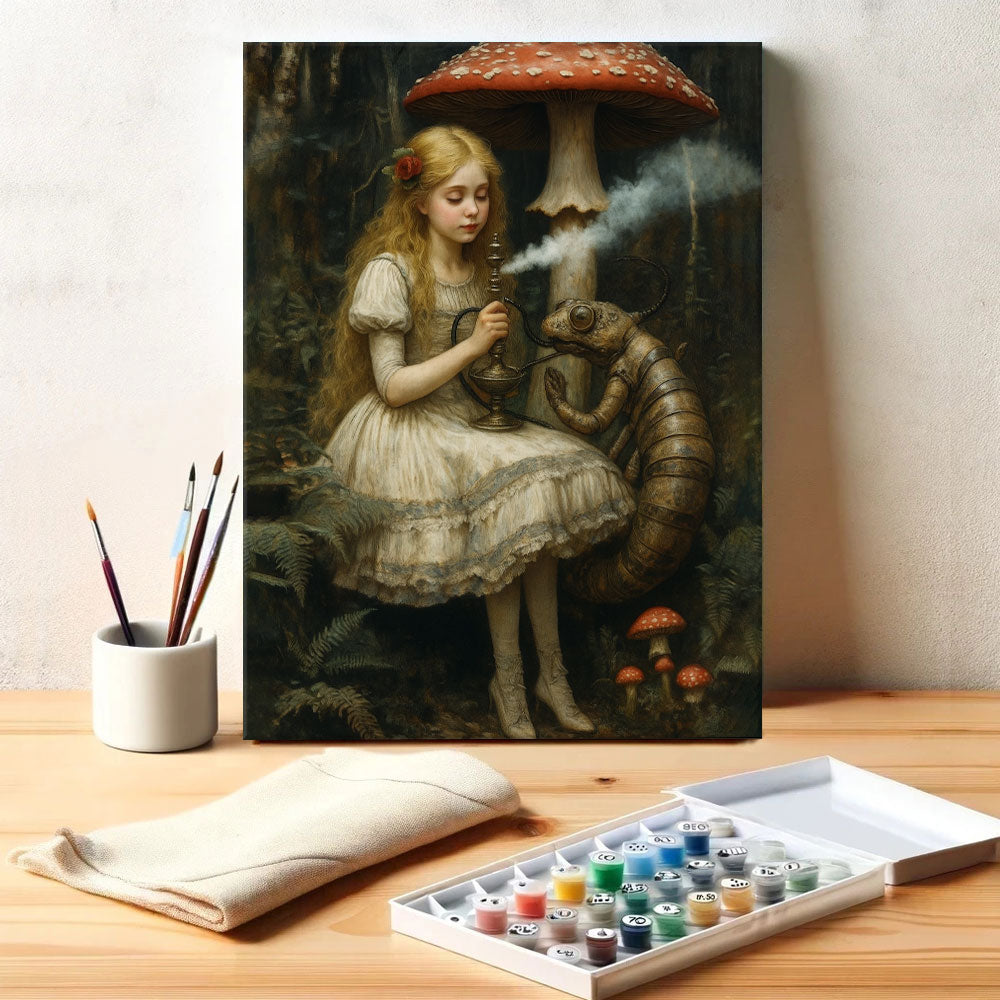 Alice and the Caterpillar | Paint by Numbers Kit