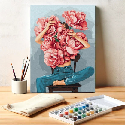 Hidden in Blossoms | Paint by Numbers Kit