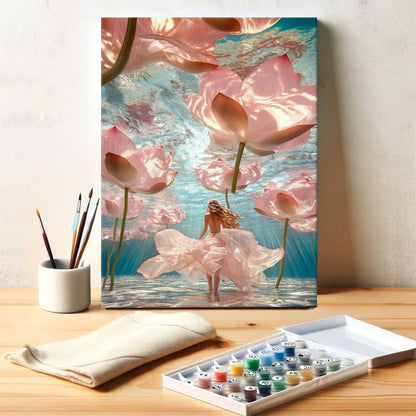 Underwater Lotus Dream | Paint by Numbers Kit