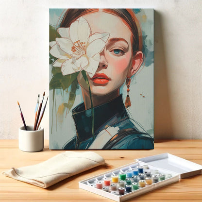 Floral Gaze | Paint by Numbers Kit