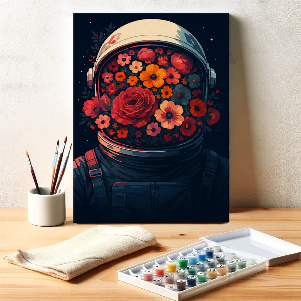 Astronaut in Bloom | Paint by Numbers Kit