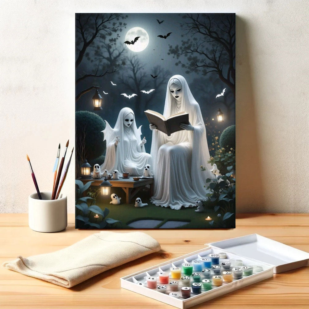 Ghostly Bedtime Story | Paint by Numbers Kit