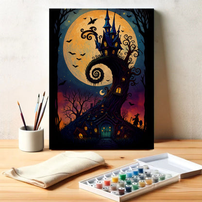 Enchanted Treehouse Castle | Paint by Numbers Kit