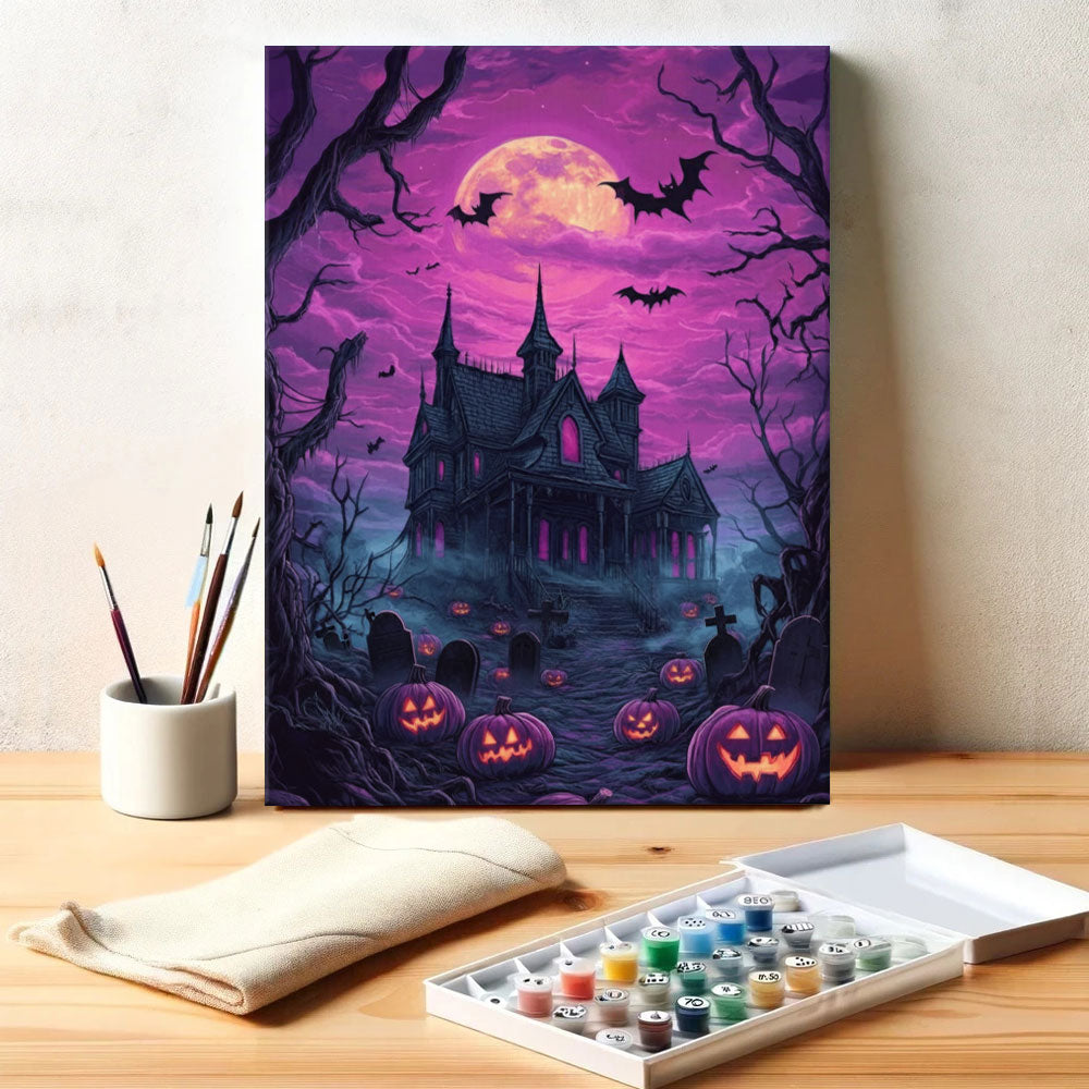 The Haunted Manor | Paint by Numbers Kit