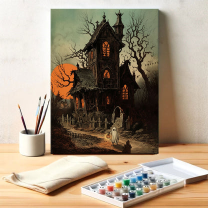The Lantern Ghost | Paint by Numbers Kit
