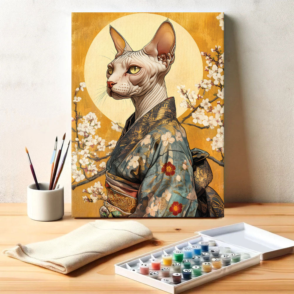 Kimono Cat | Paint by Numbers Kit