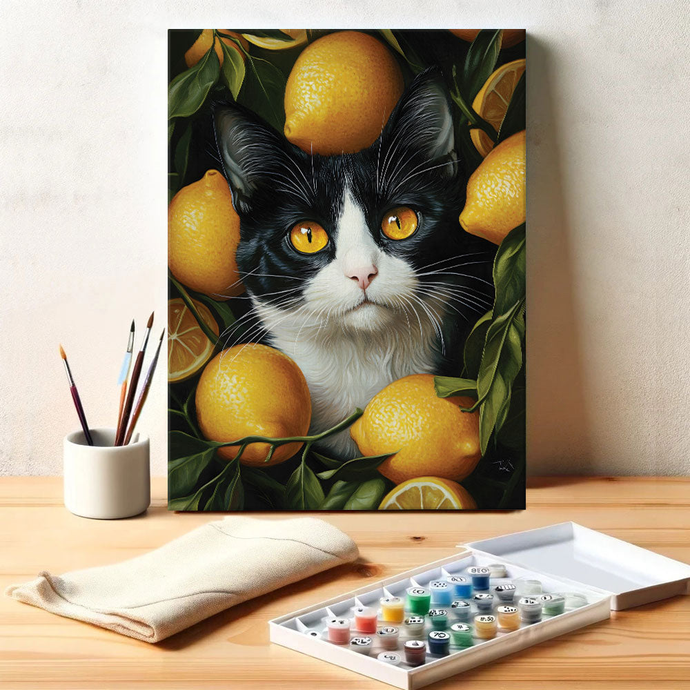 Lemon Cat | Paint by Numbers Kit
