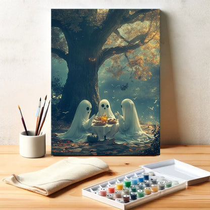 The Ghostly Tea Party | Paint by Numbers Kit