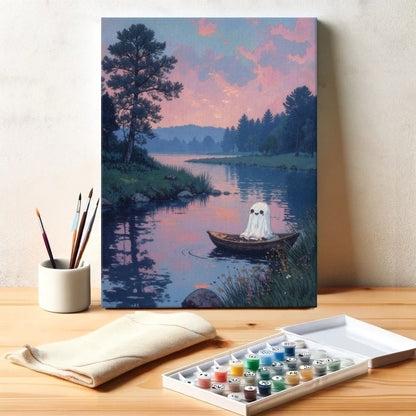 Ghost on the Lake | Paint by Numbers Kit