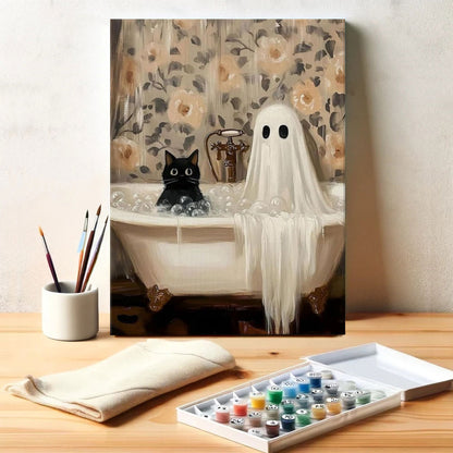 Bath Time with Boo | Paint by Numbers Kit