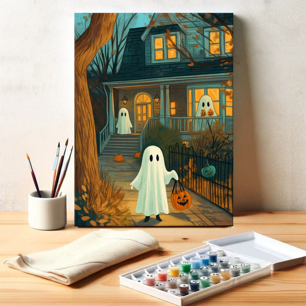 Trick-or-Treat Spirits | Paint by Numbers Kit