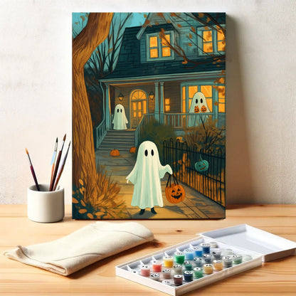 Trick-or-Treat Spirits | Paint by Numbers Kit