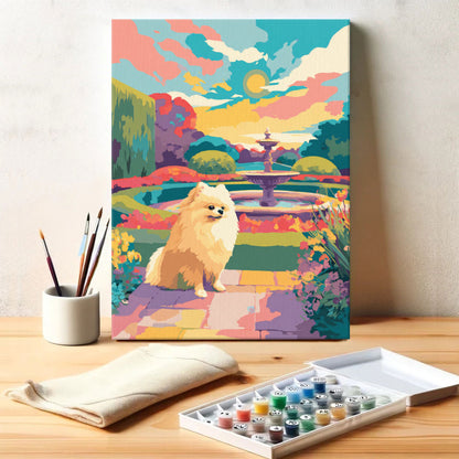 Biltmore Estate - Pomeranian | Paint by Numbers Kit