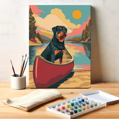 Voyageurs NP - Rottweiler | Paint by Numbers Kit