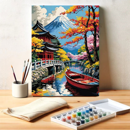 Chureito Pagoda|Paint by Numbers Kit