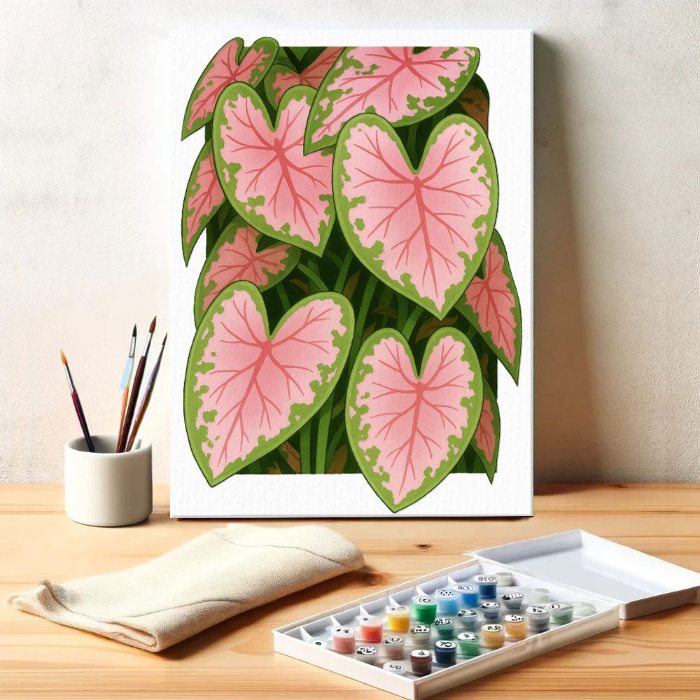3D Caladium|Paint by Numbers Kit
