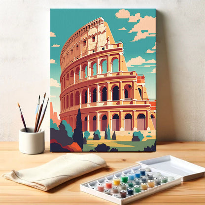 Colosseum, Rome|Paint by Numbers Kit