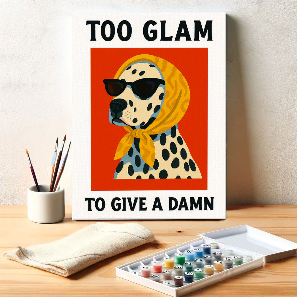 To Glam To Give A Damn | Paint By Number Kit