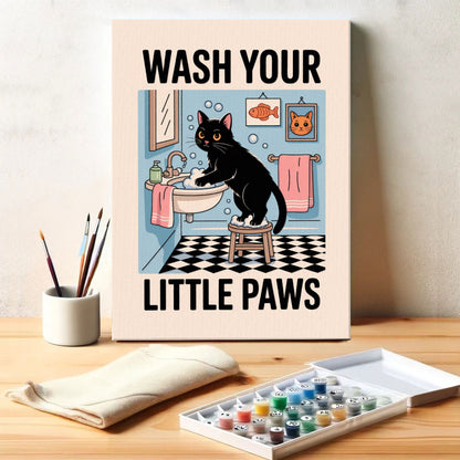Wash Your Little Paws 1 | Paint By Number Kit