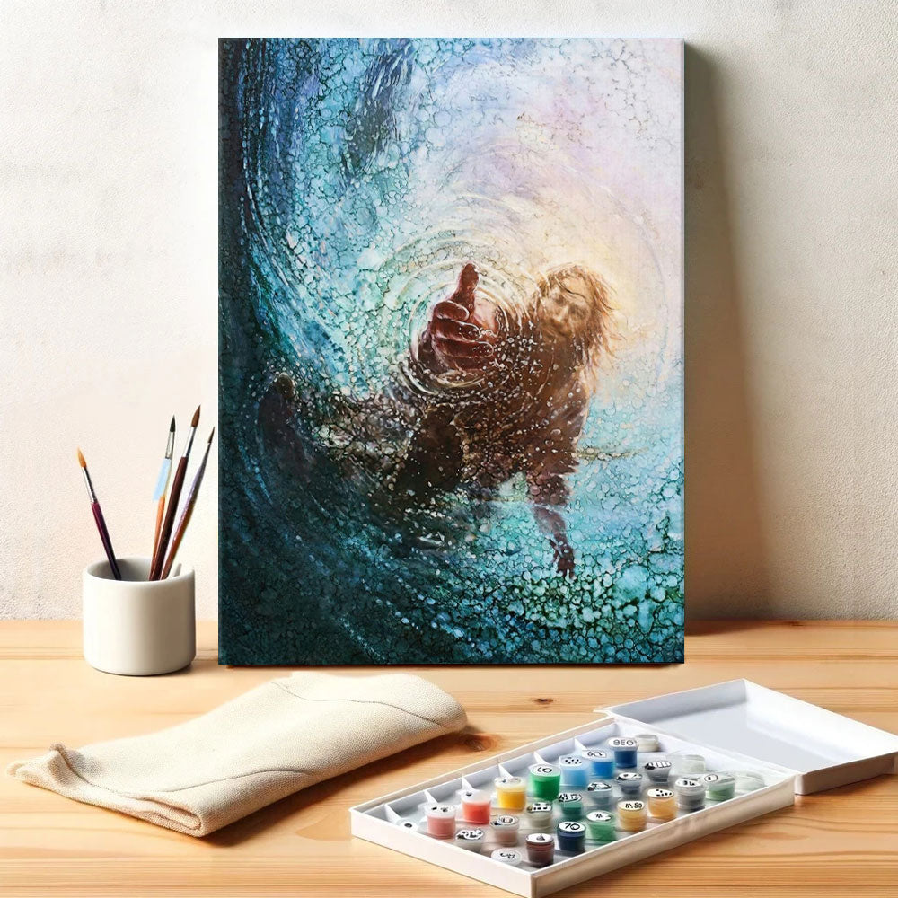 Hand Gottes | Malen nach Zahlen Set