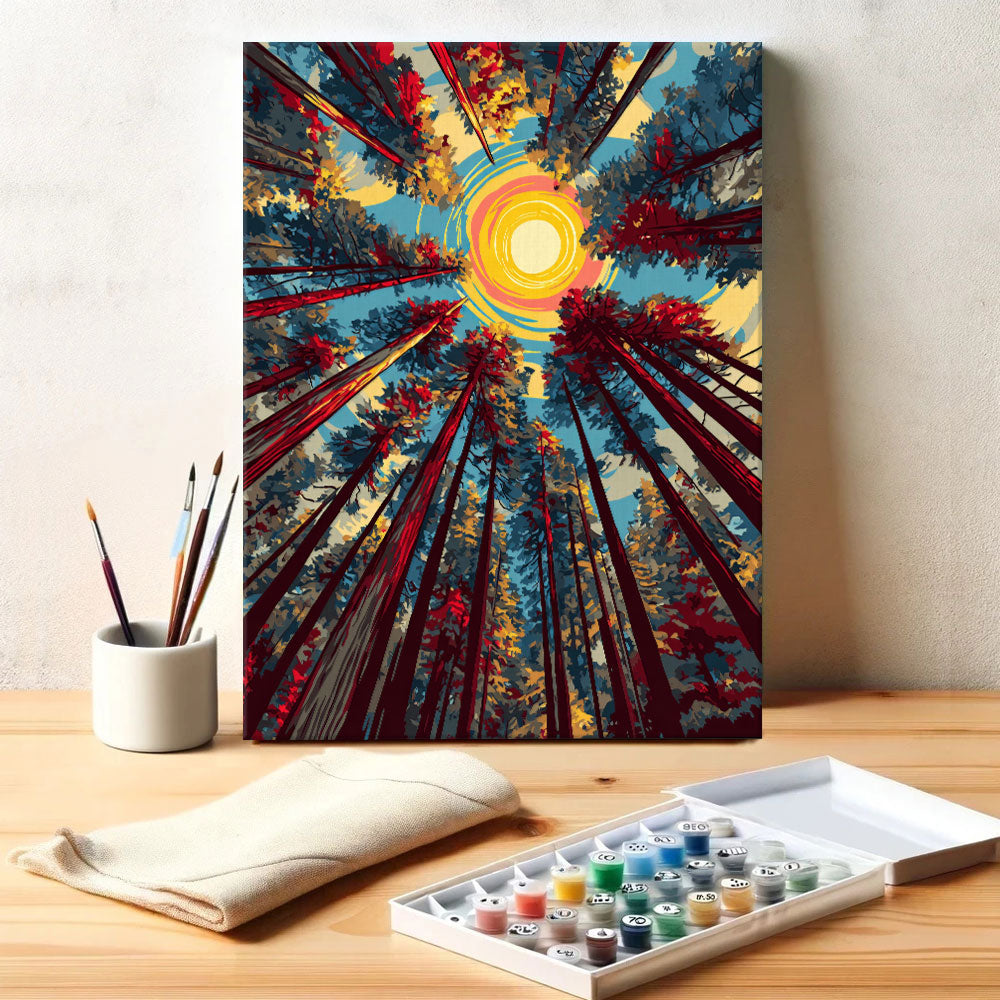 Sunburst Canopy | Paint by Numbers Kit