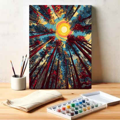 Sunburst Canopy | Paint by Numbers Kit