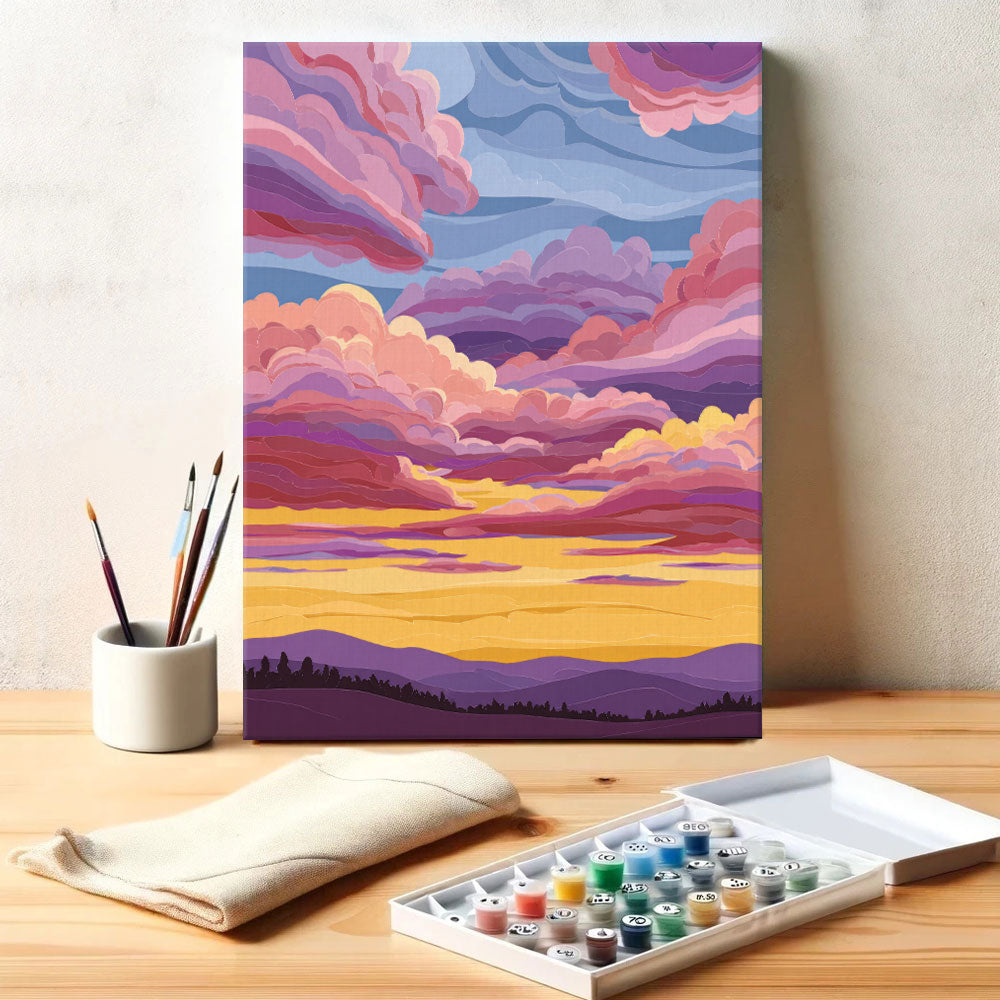 Blush Peaks | Paint by Numbers Kit