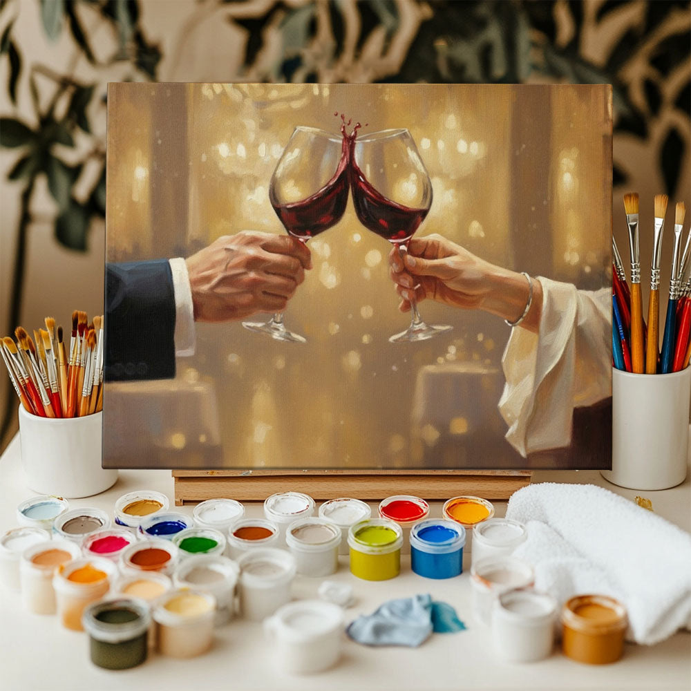 The Golden Clink | Paint By Number Kit