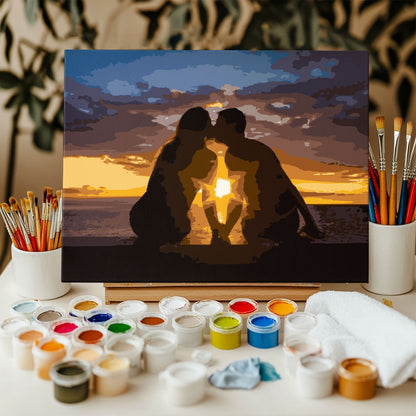 Sunset Silhouette | Paint By Number Kit