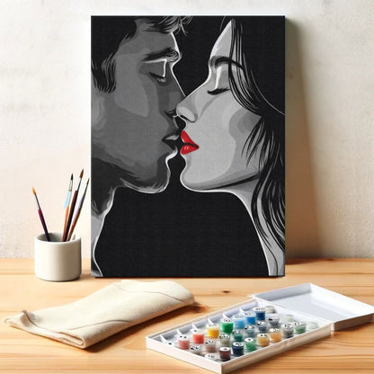 Red Kiss | Paint by Numbers Kit