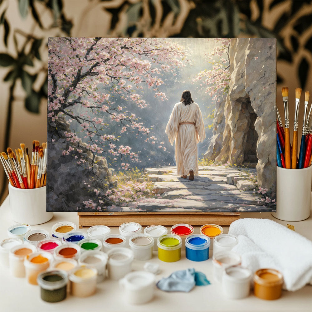 Christian in Spring Landscape | Paint by Numbers Kit