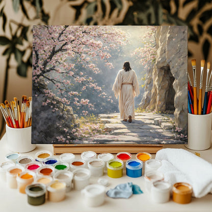 Christian in Spring Landscape | Paint by Numbers Kit