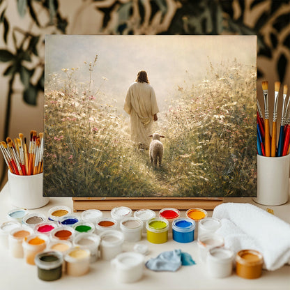 Jesus and The Lost Sheep | Paint by Numbers Kit