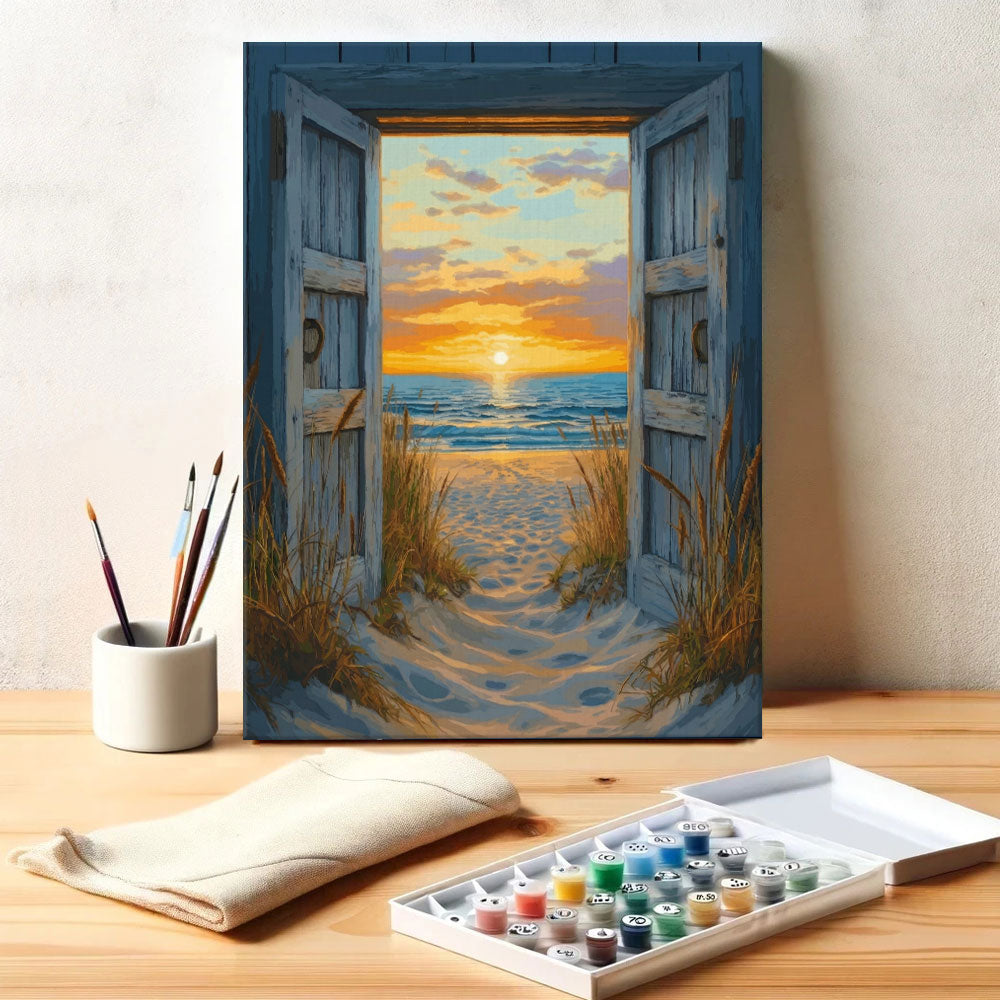 Pathway to Sunset | Paint by Numbers Kit