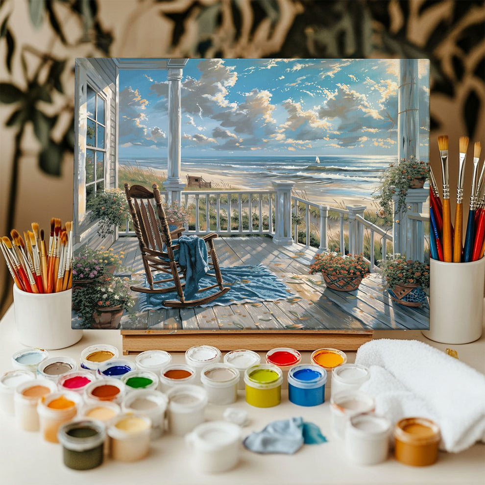 Seaside Overlook | Paint by Numbers Kit – Wander Painting