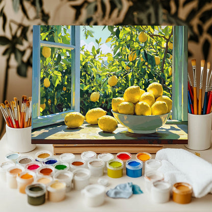 Lemon Foliage | Paint by Numbers Kit