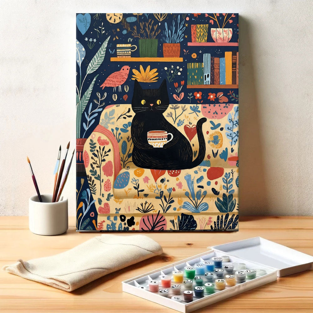 Coffee Cat | Paint by Numbers Kit