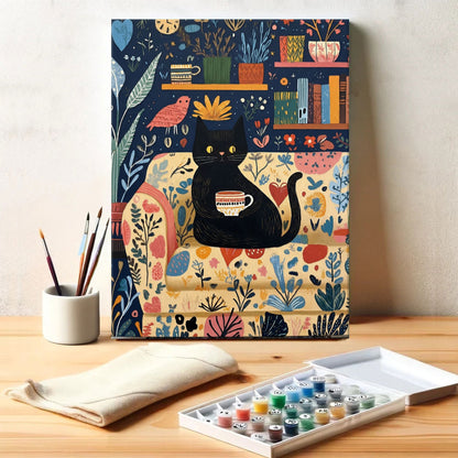 Coffee Cat | Paint by Numbers Kit