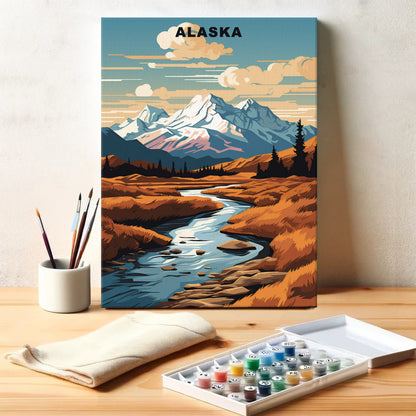 Alaska U.S. State | Paint by Numbers Kit