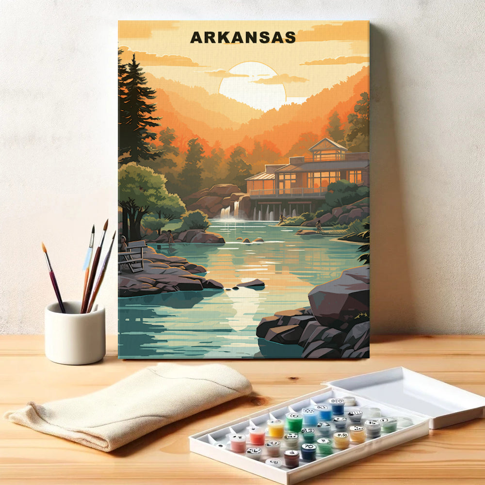 Arkansas U.S. State | Paint by Numbers Kit